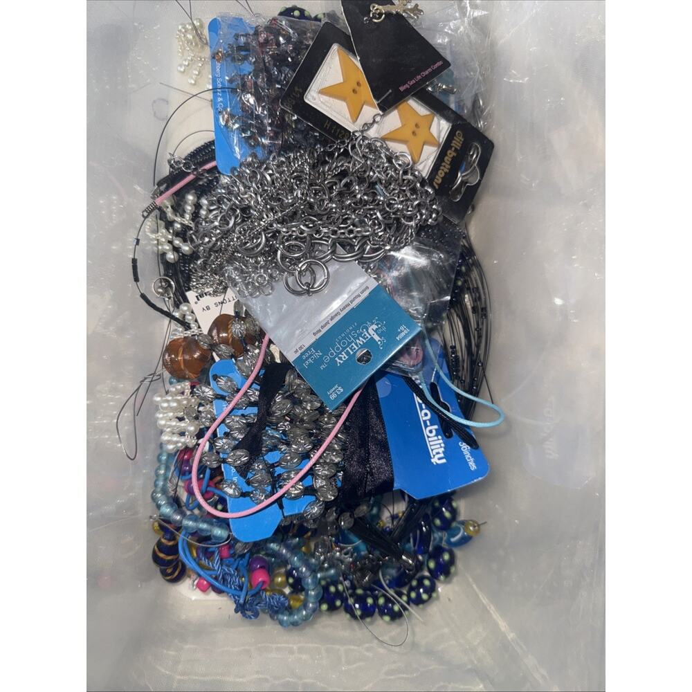 Lot Jewelry Making Beads Crafts 2 lbs 10 oz Multicolor Art